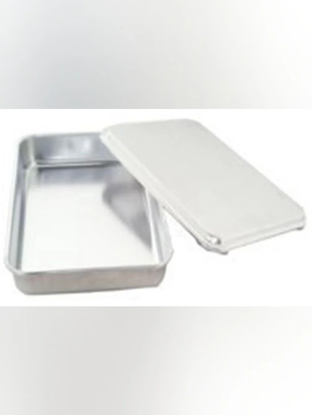VINTAGE MIRRO ALUMINUM PAN CAKE DESSERT CASSAROLE WITH LID Dish Holder Carrier